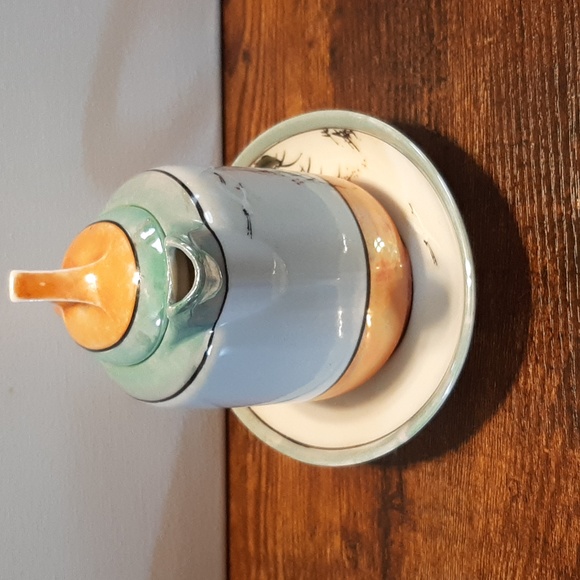 Vintage Goldcastle Chikusa Japan Teapot with lid & Underplate hand paint… - Picture 3 of 13